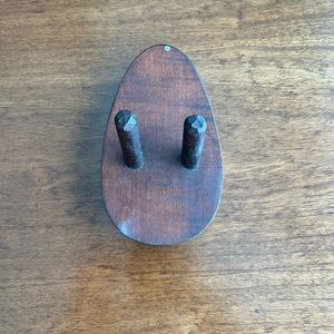 Wall mounted wood hook